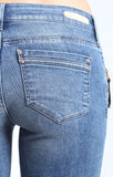 HARPER ZIP  SKINNY IN TRUE BLUE BLOCKING - Mavi Jeans