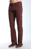 ZACH STRAIGHT LEG IN BURGUNDY TWILL - Mavi Jeans