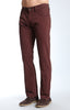 ZACH STRAIGHT LEG IN BURGUNDY TWILL - Mavi Jeans