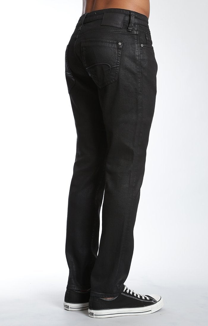 JAKE SLIM LEG IN BLACK ON INDIGO COATED WHITE EDGE - Mavi Jeans