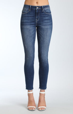 ALISSA ANKLE SUPER SKINNY  IN MID RIPPED VINTAGE - Mavi Jeans