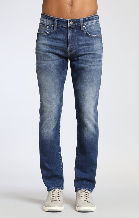 MARCUS SLIM STRAIGHT LEG IN MID DISTRESSED AUTHENTIC - Mavi Jeans