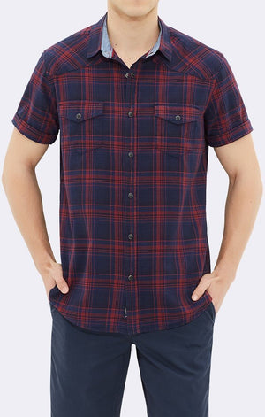 CHECKED SHORT SLEEVE SHIRT - Mavi Jeans