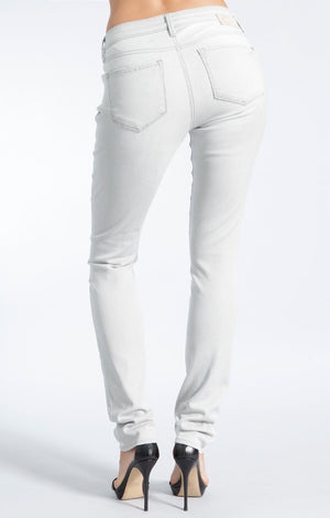 ALEXA ANKLE SKINNY  IN GREY BLEACH - Mavi Jeans