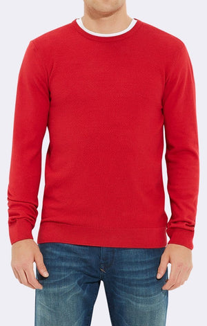 CREW NECK SWEATER  RED - Mavi Jeans