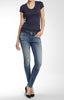 ADRIANA SUPER SKINNY IN MID DESTRUCTED VINTAGE - Mavi Jeans