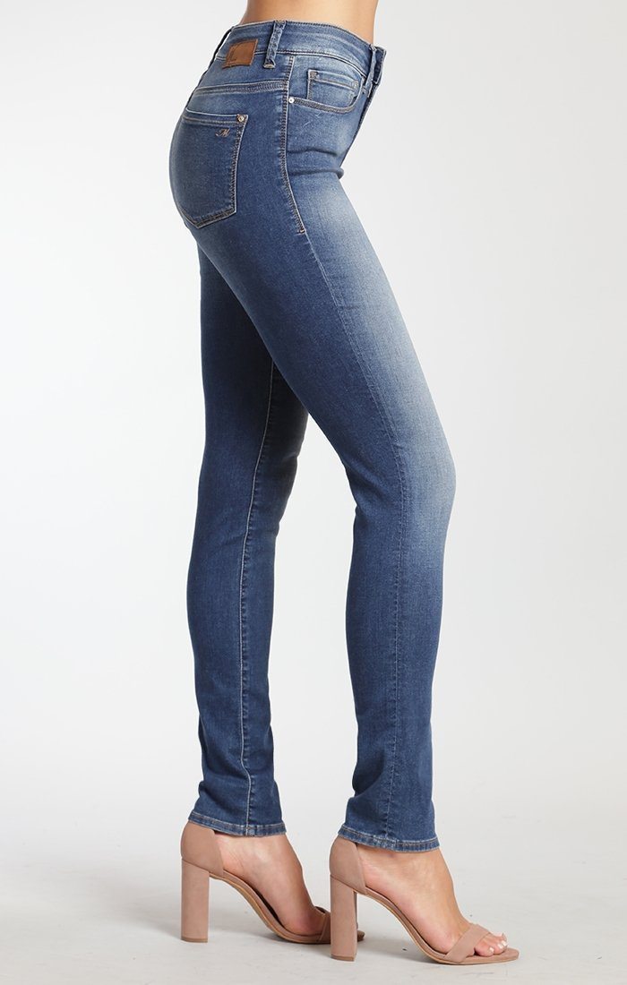 ADRIANA SUPER SKINNY IN MID BRUSHED SHANTI - Mavi Jeans