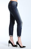 EMMA SLIM BOYFRIEND IN DARK RIPPED AUTHENTIC - Mavi Jeans