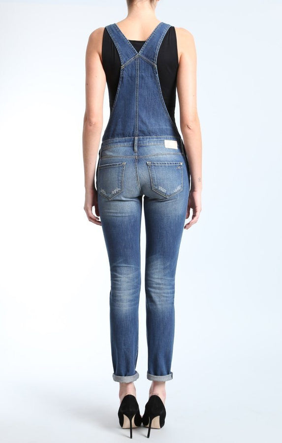 EDERA OVERALL IN DARK RIPPED VINTAGE - Mavi Jeans