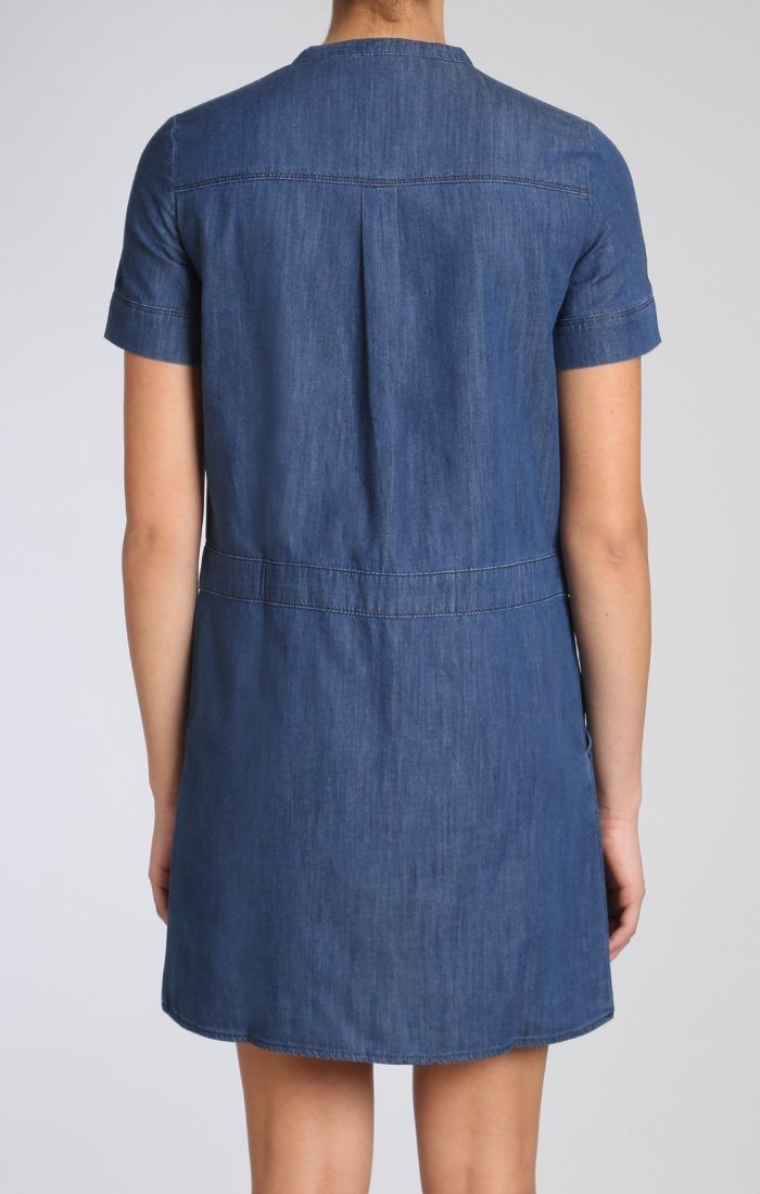 COLLARLESS DENIM DRESS - Mavi Jeans