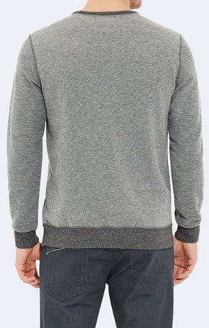 CREW NECK SWEATSHIRT MID GREY MELANGE - Mavi Jeans