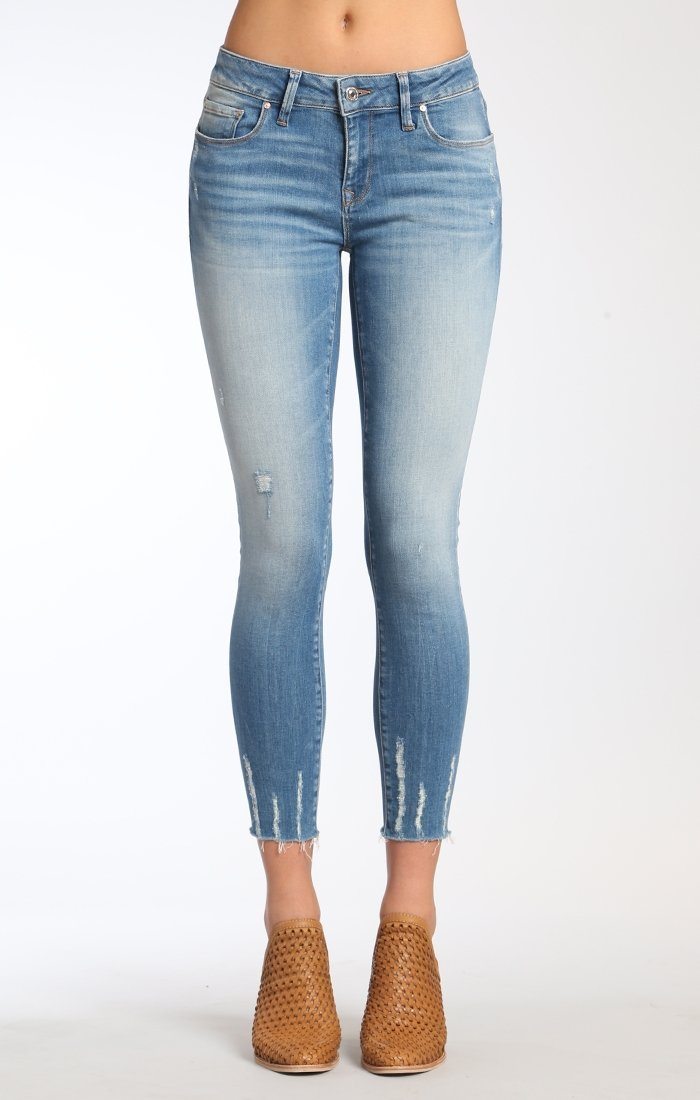 ADRIANA ANKLE SUPER SKINNY  IN LT SHADED GLAM - Mavi Jeans