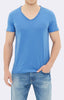 BASIC V-NECK TEE - BLUE - Mavi Jeans