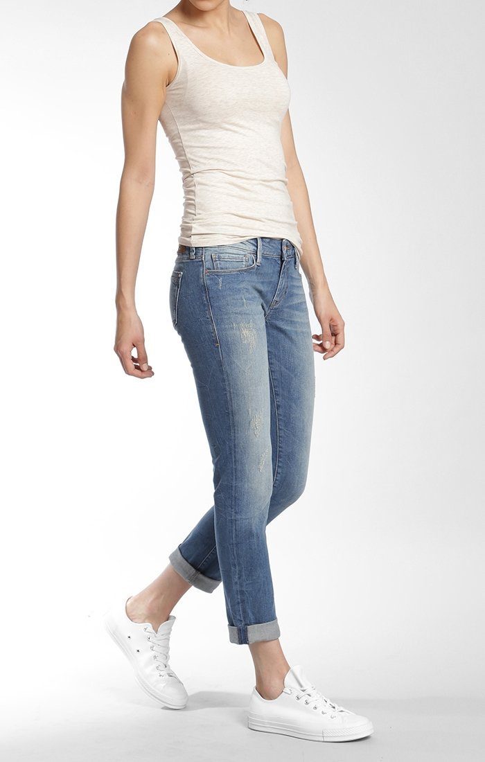 EMMA SLIM BOYFRIEND IN MID SHADED VINTAGE - Mavi Jeans