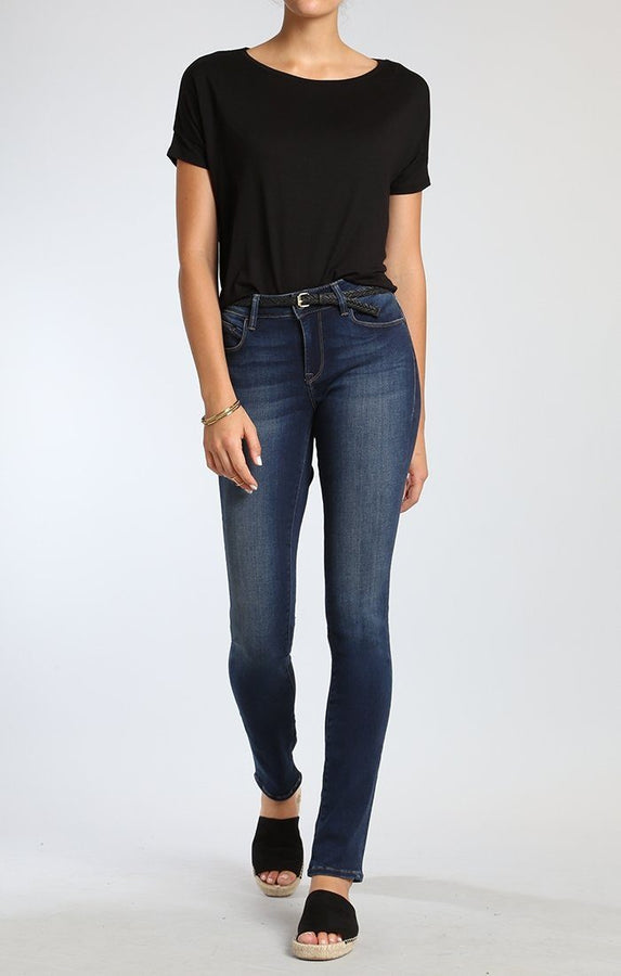 ALEXA SKINNY IN DARK GOLD FEATHER - Mavi Jeans