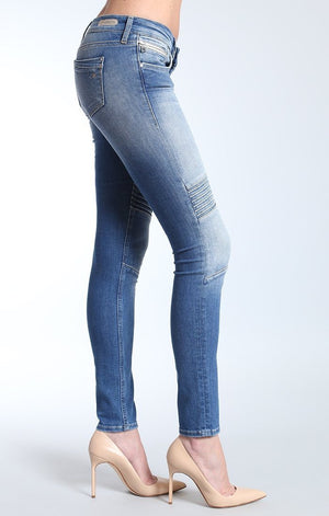 AURA ZIP  SKINNY IN LT TRUE BLUE - Mavi Jeans