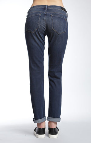 EMMA SLIM BOYFRIEND IN DEEP INDIGO GOLD - Mavi Jeans