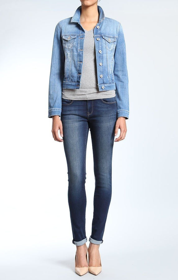 SAMANTHA JACKET IN LT CLOUD PORTLAND - Mavi Jeans