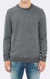 ZIP-DETAIL SWEATER - GREY - Mavi Jeans