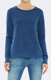 ZIPPED DETAILED SWEATSHIRT BLUE - Mavi Jeans