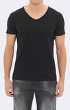 BASIC V-NECK TEE - BLACK - Mavi Jeans