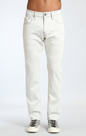 JAKE SLIM LEG IN LT GREY-BLUE REVERSED WHITE EDGE - Mavi Jeans