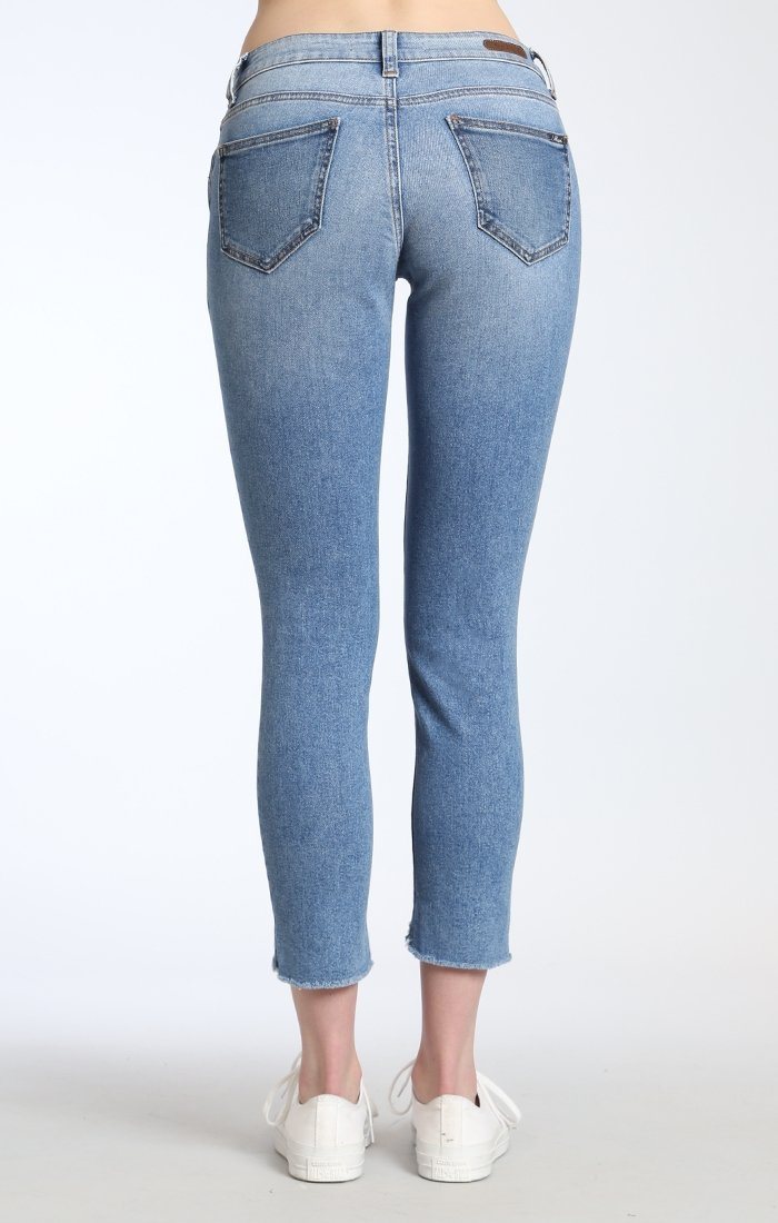 TESS SUPER SKINNY IN MID SHADED BLOCKING GOLD ICON - Mavi Jeans