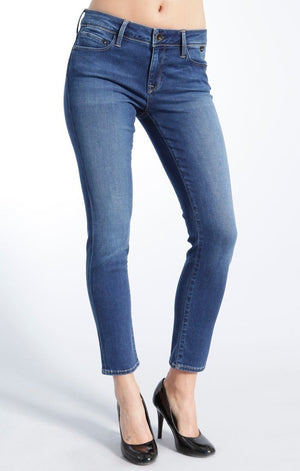 ALEXA ANKLE SKINNY  IN MID GOLD POP - Mavi Jeans