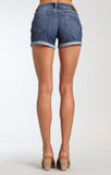 VANNA SHORTS IN MID INDIGO RIPPED VINTAGE - Mavi Jeans