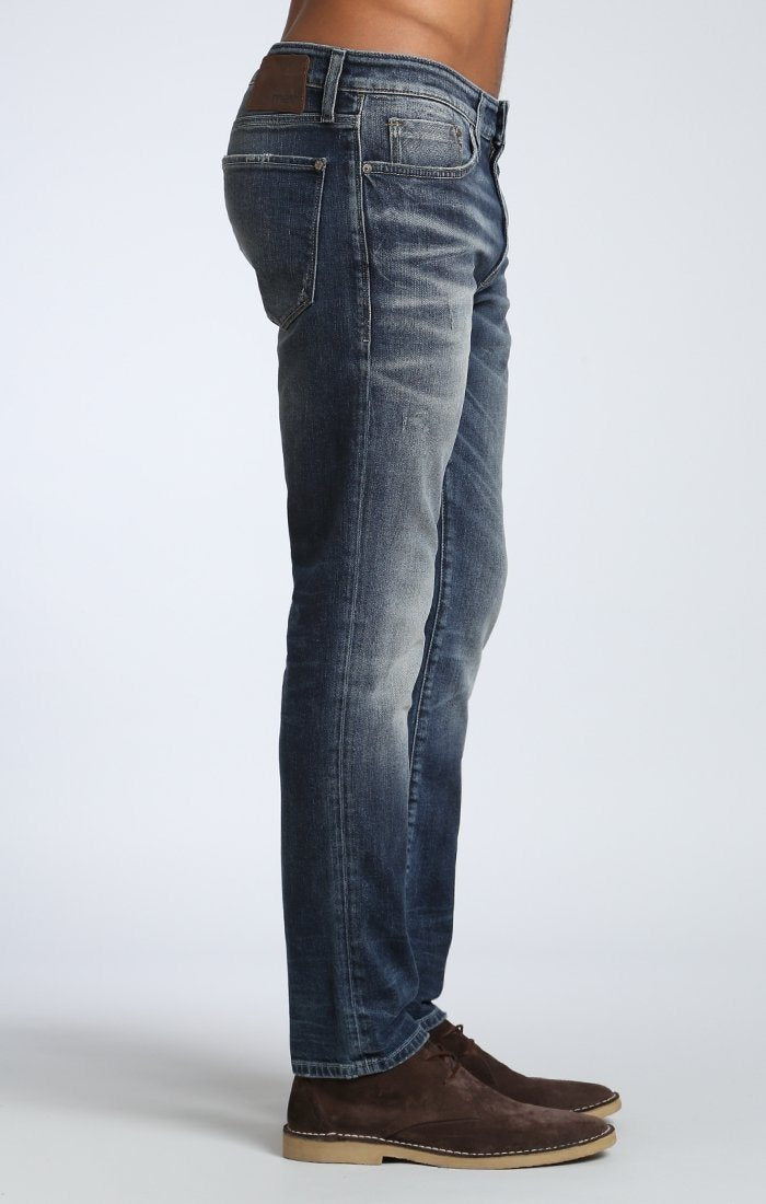 JAKE SLIM LEG IN DARK RIPPED - Mavi Jeans