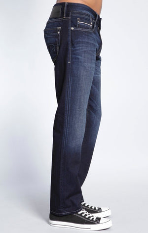 ZACH STRAIGHT LEG IN DEEP BT WHITE EDGE - Mavi Jeans