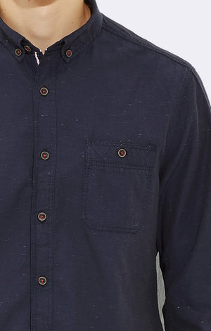 FOLDED SLEEVE SHIRT TOTAL ECLIPSE - Mavi Jeans