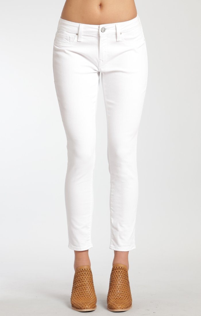 ALEXA ANKLE SKINNY  IN WHITE TRIBECA - Mavi Jeans