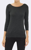 BASIC BUTTON SWEATER ANTHRACITE MELANGE - Mavi Jeans