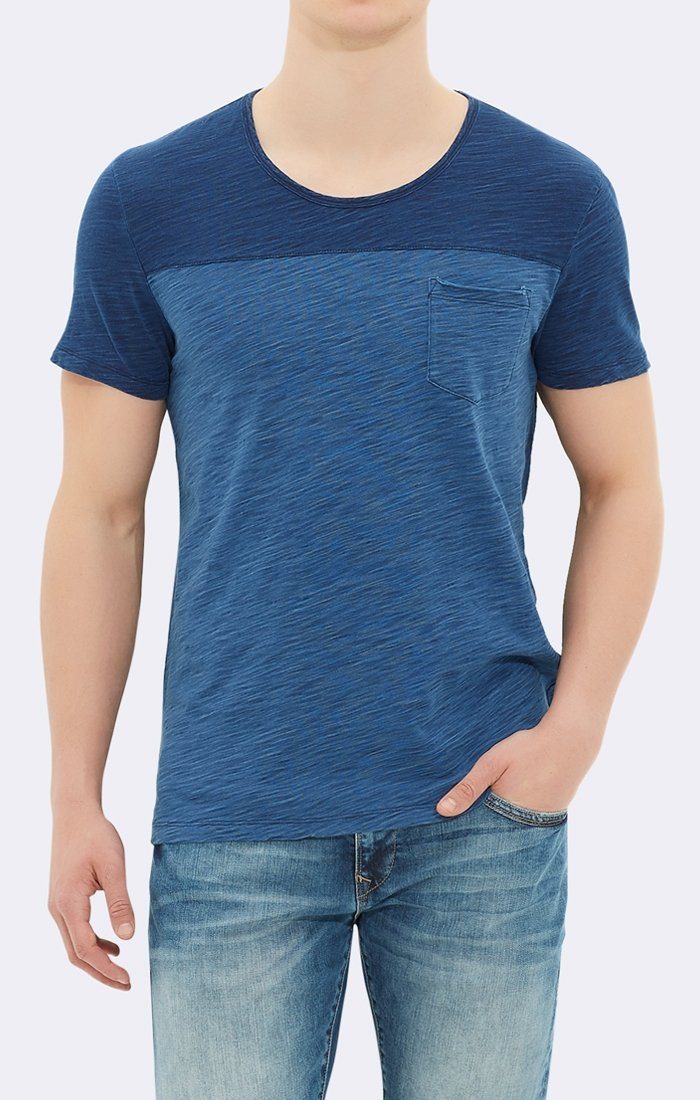 COLOR BLOCK POCKET TEE - Mavi Jeans