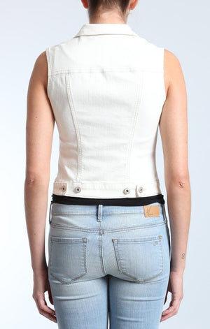 JODI VEST IN USED-WHITE - Mavi Jeans