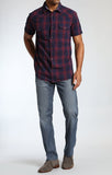 ZACH STRAIGHT LEG IN DARK CHAMBRAY - Mavi Jeans