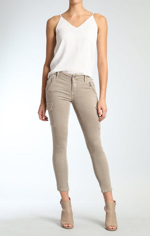 JULIETTE SKINNY CARGO IN LT TAUPE TWILL - Mavi Jeans