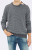 ZIP-DETAIL SWEATER - GREY - Mavi Jeans