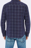 COURDUROY CHECK SHIRT - INDIGO - Mavi Jeans