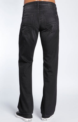 JOSH BOOTCUT IN BLACK BRUSHED YALETOWN - Mavi Jeans