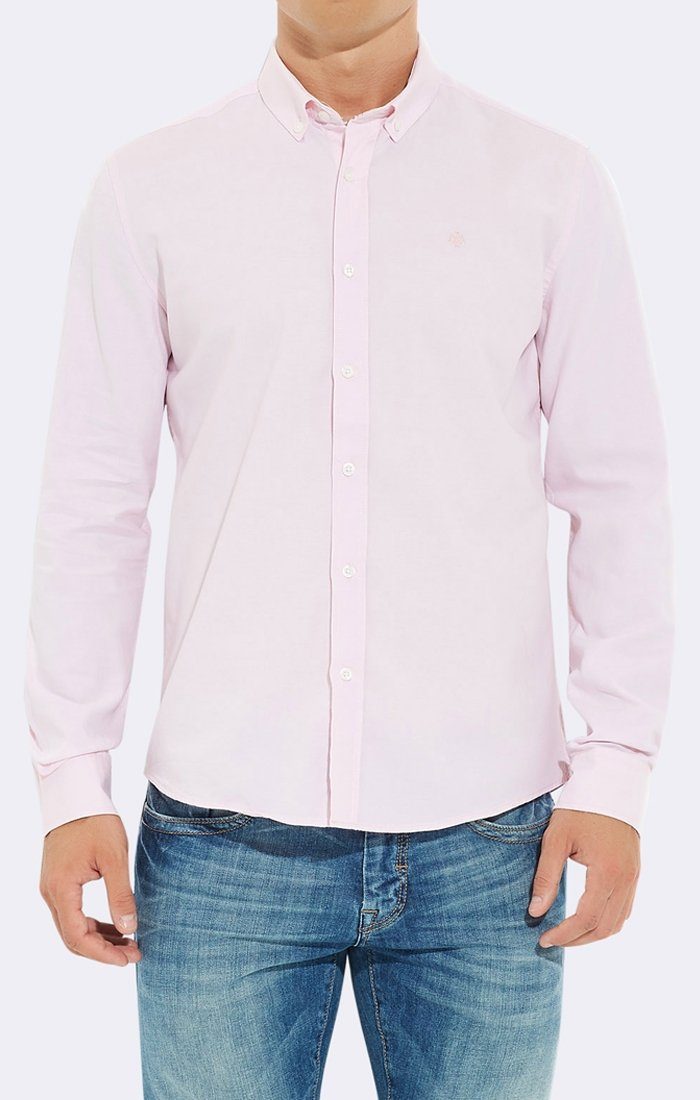 FITTED BASIC SHIRT - PINK - Mavi Jeans