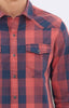 CHECKED SHIRT - BRICK RED - Mavi Jeans