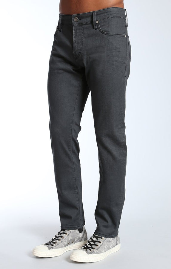 JAKE SLIM LEG IN BLACK COATED ITALY WE - Mavi Jeans