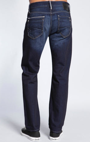 ZACH STRAIGHT LEG IN DEEP BT WHITE EDGE - Mavi Jeans