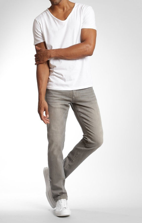 JAKE SLIM LEG IN UTILITY GREY WHITE EDGE - Mavi Jeans