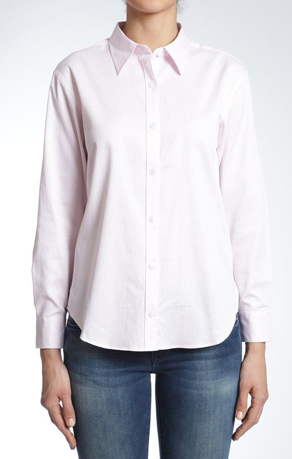 LEILA CLASSIC LONG SLEEVE SHIRT IN BLUSH - Mavi Jeans