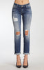 EMMA SLIM BOYFRIEND IN INDIGO EXTREME RIP VINTAGE - Mavi Jeans