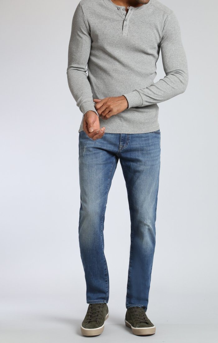 JAKE SLIM LEG IN LT BRUSHED WILLIAMSBURG - Mavi Jeans