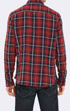 LINED DOUBLE POCKET PLAID SHIRT - BRICK - Mavi Jeans